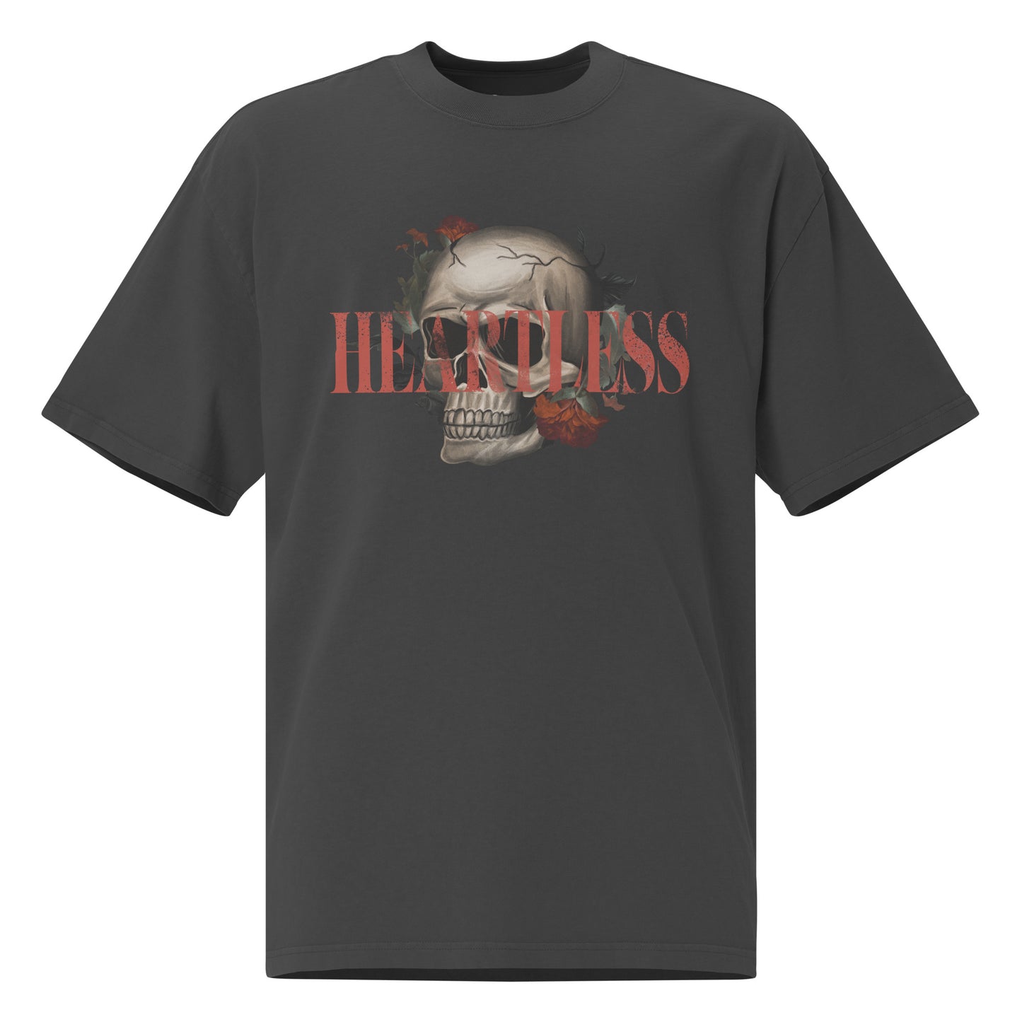 HEARTLESS - Oversized faded t-shirt