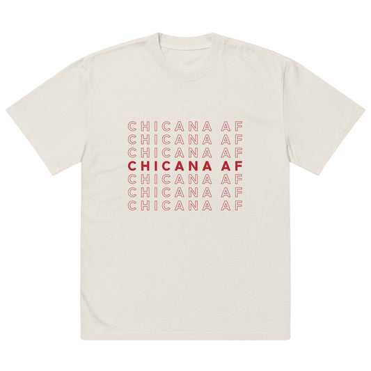 Chicana AF - Oversized faded t-shirt