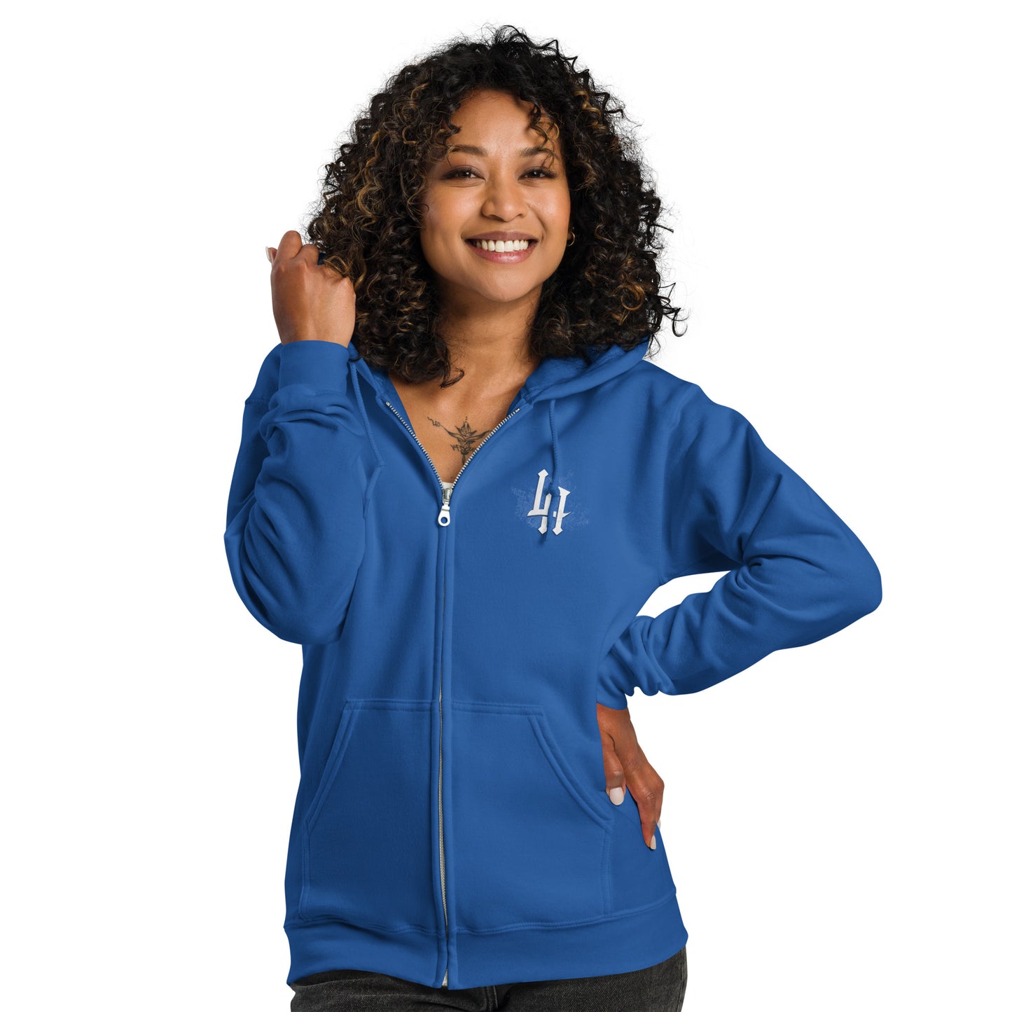 LA - Unisex heavy blend zip hoodie